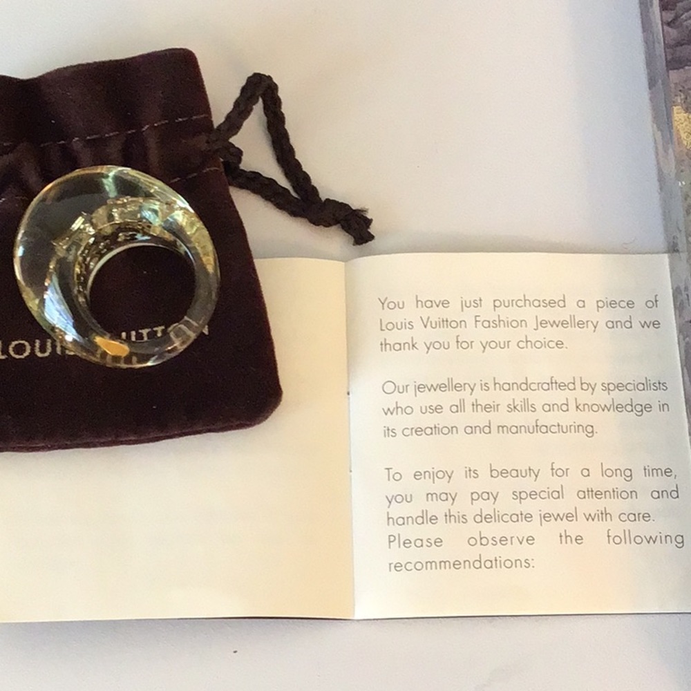 Louis Vuitton Translucent Inclusion Ring - Picture 9 of 9